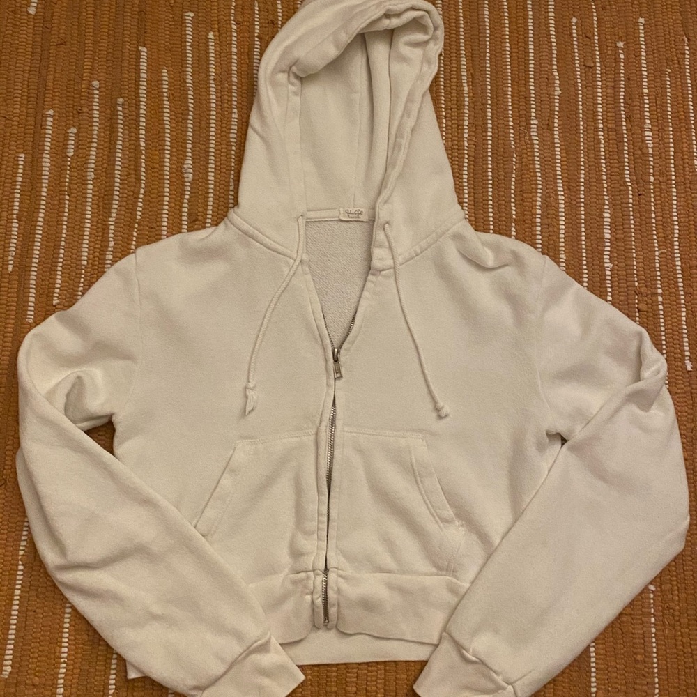 brandy melville cropped zip up